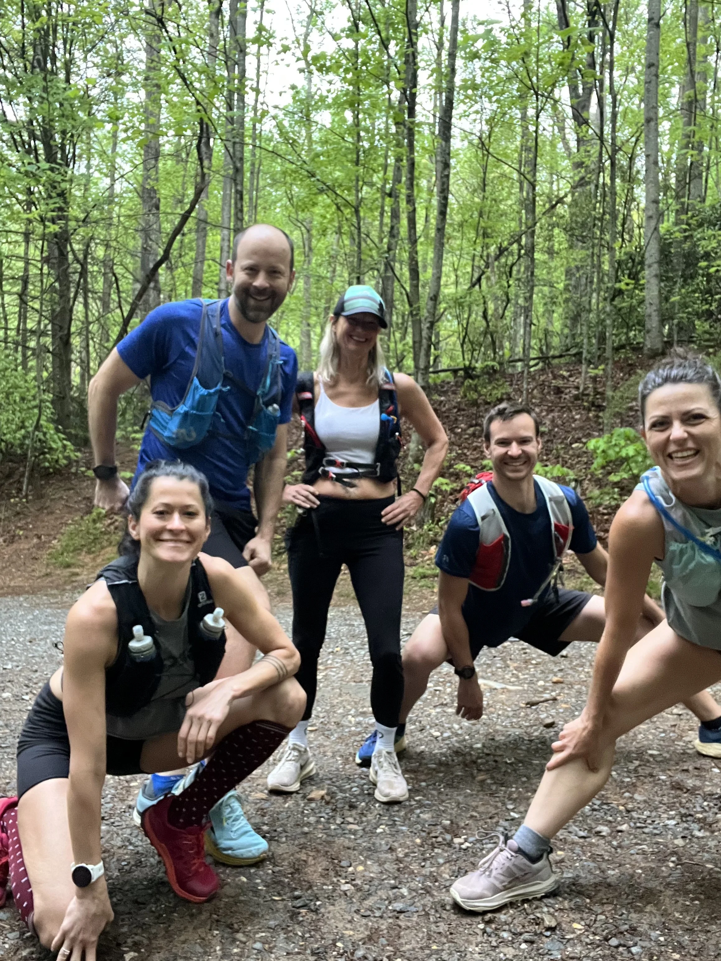 Retreat group outdoors